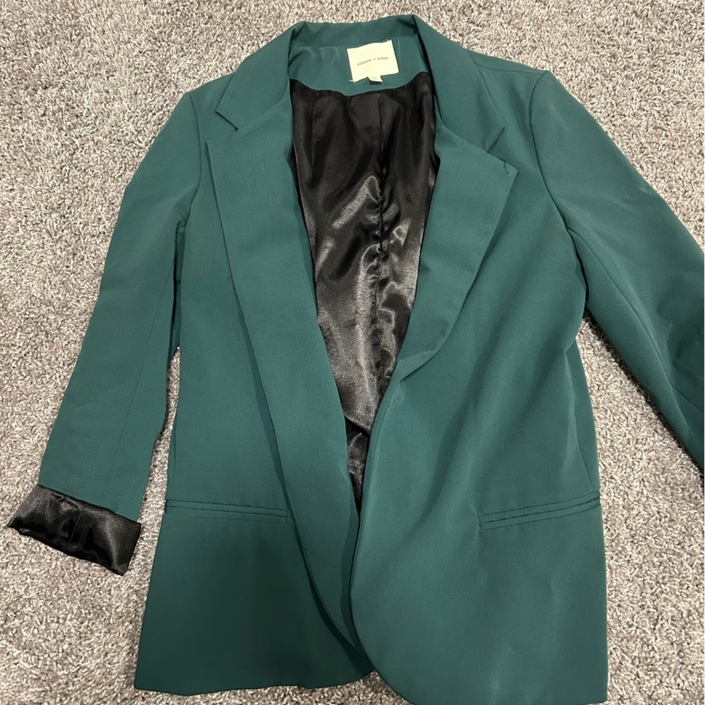 Silence + Noise Green Blazer